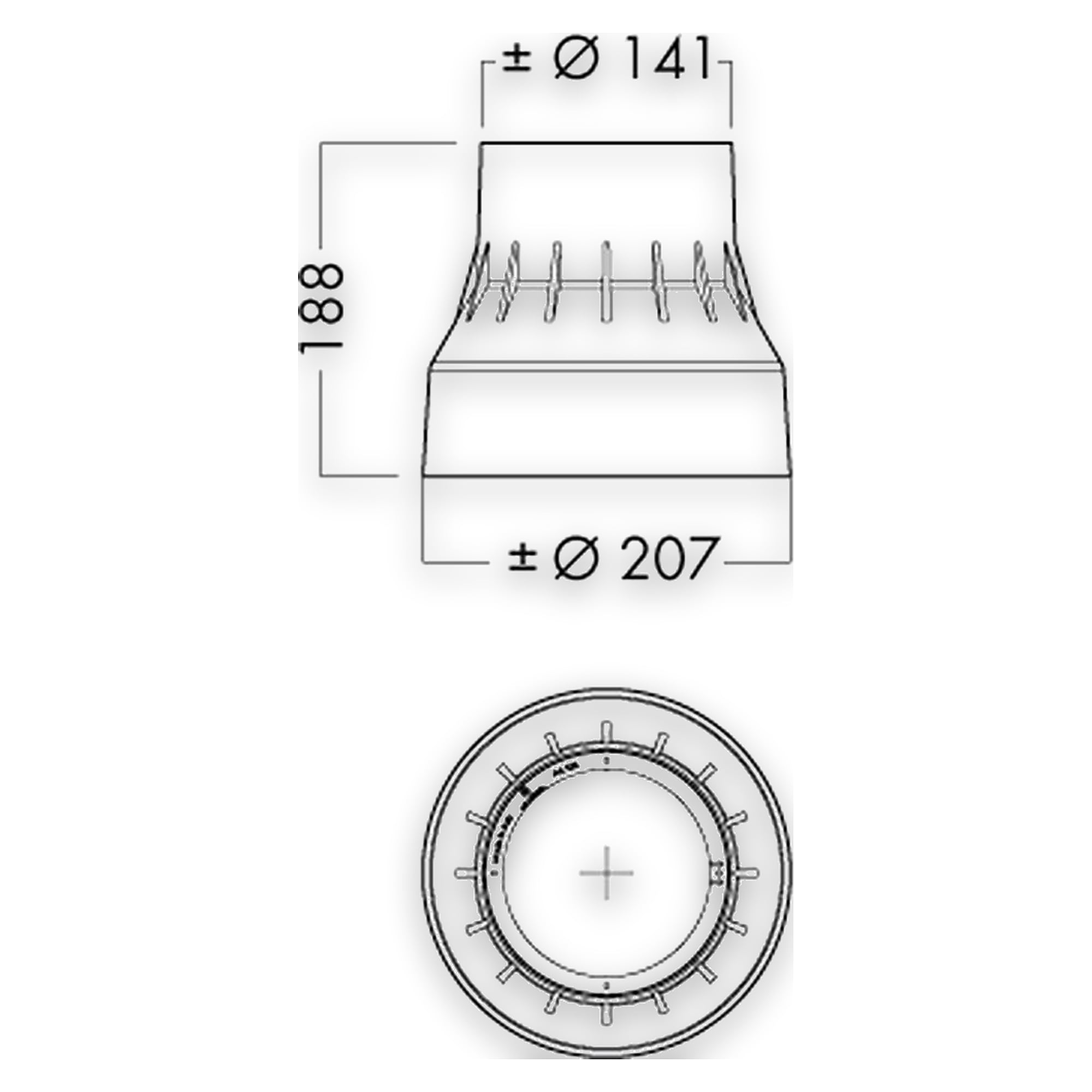 Glamox O87-R145 MOUNTING BOX 188