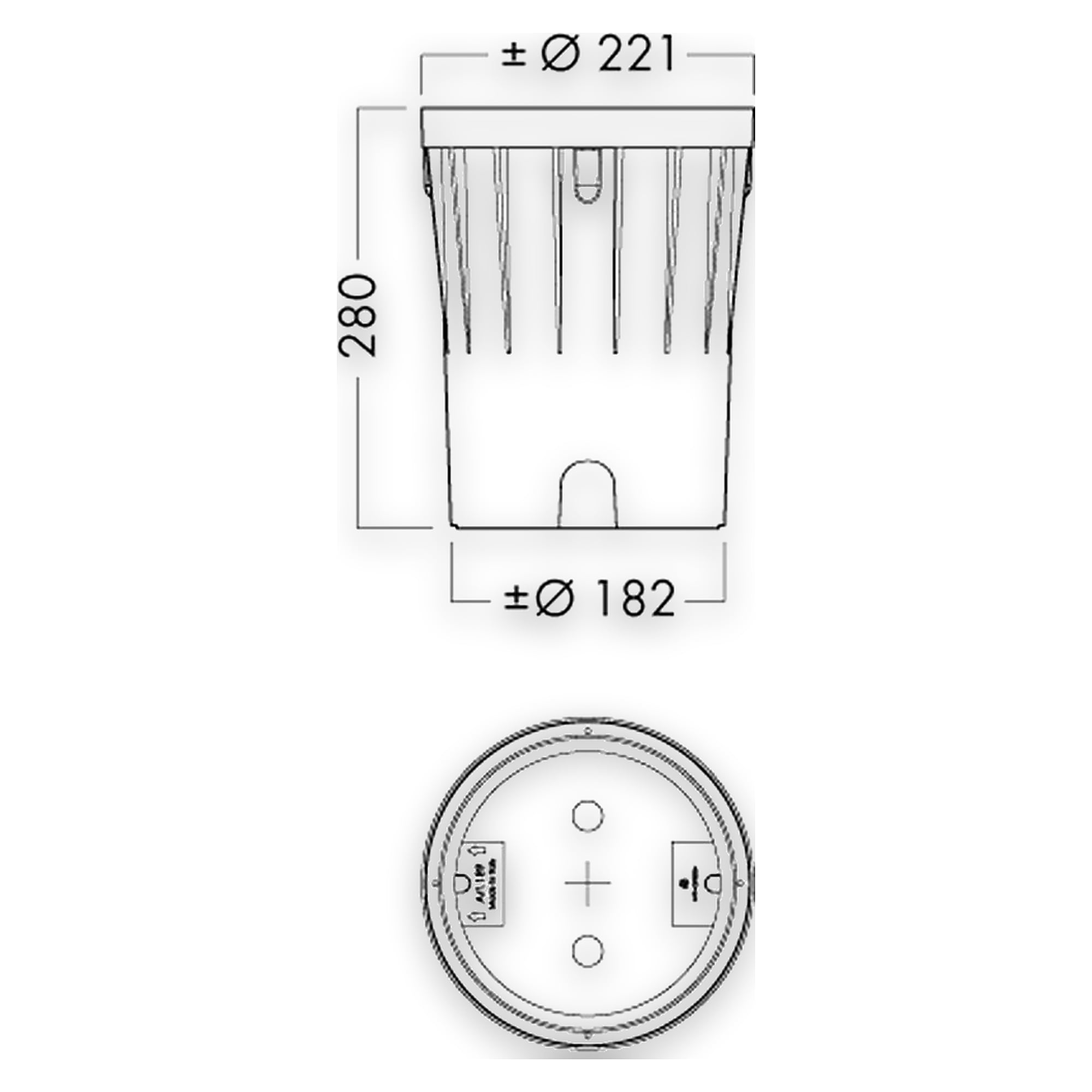 Glamox O87-R225 MOUNTING BOX 189