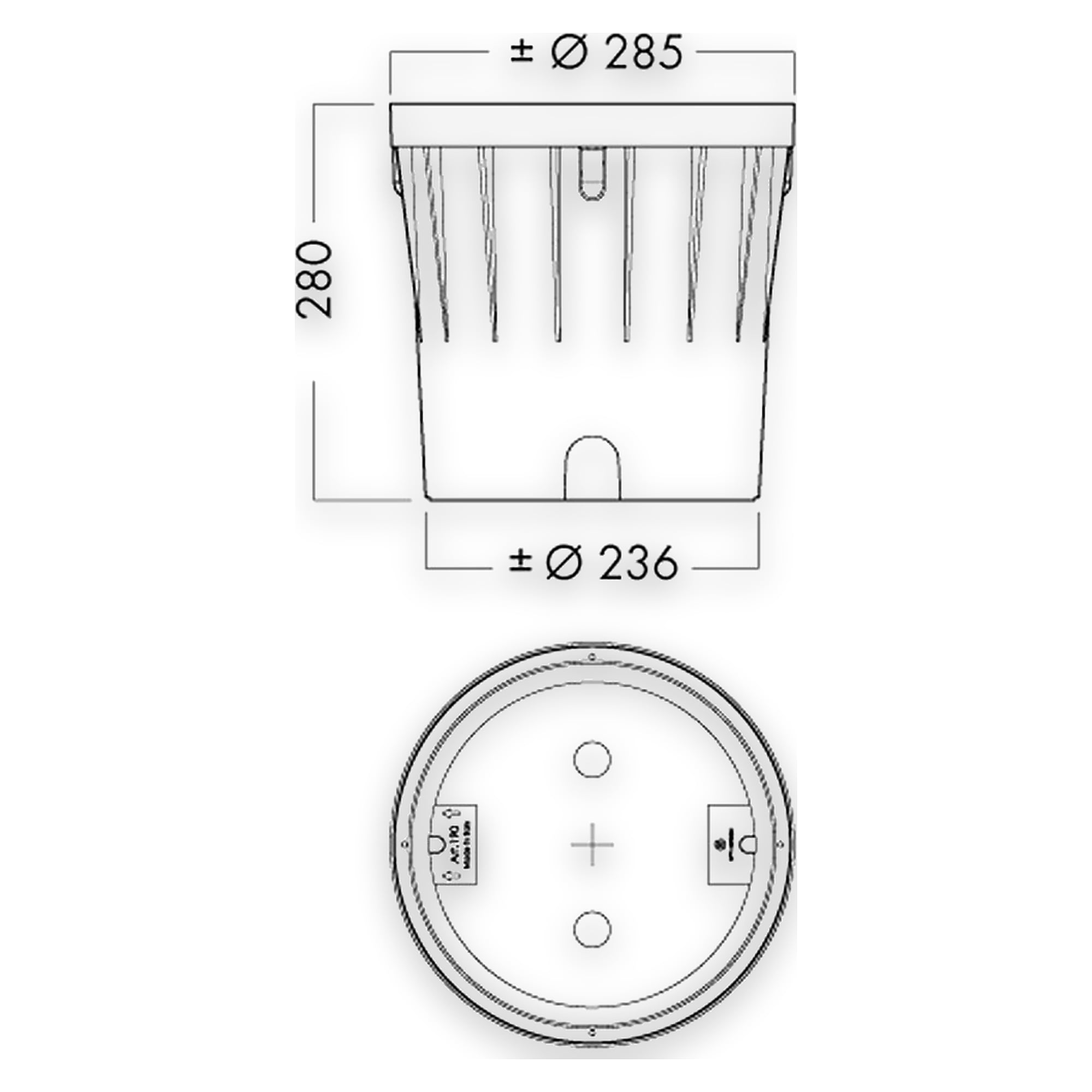 Glamox O87-R290 MOUNTING BOX 190