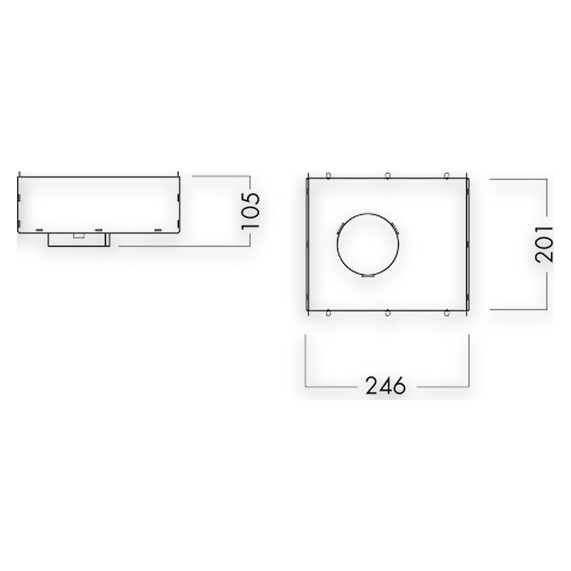 Glamox O67-R105 CONCRETE BOX 196