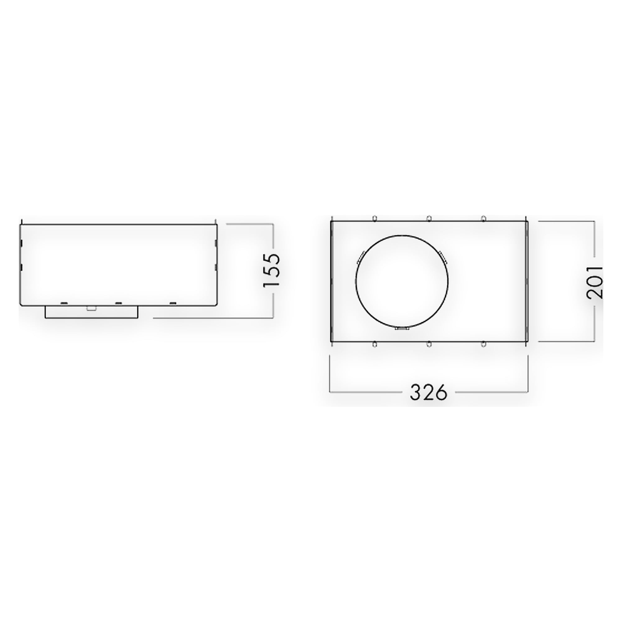 Glamox O67-R165 CONCRETE BOX 198