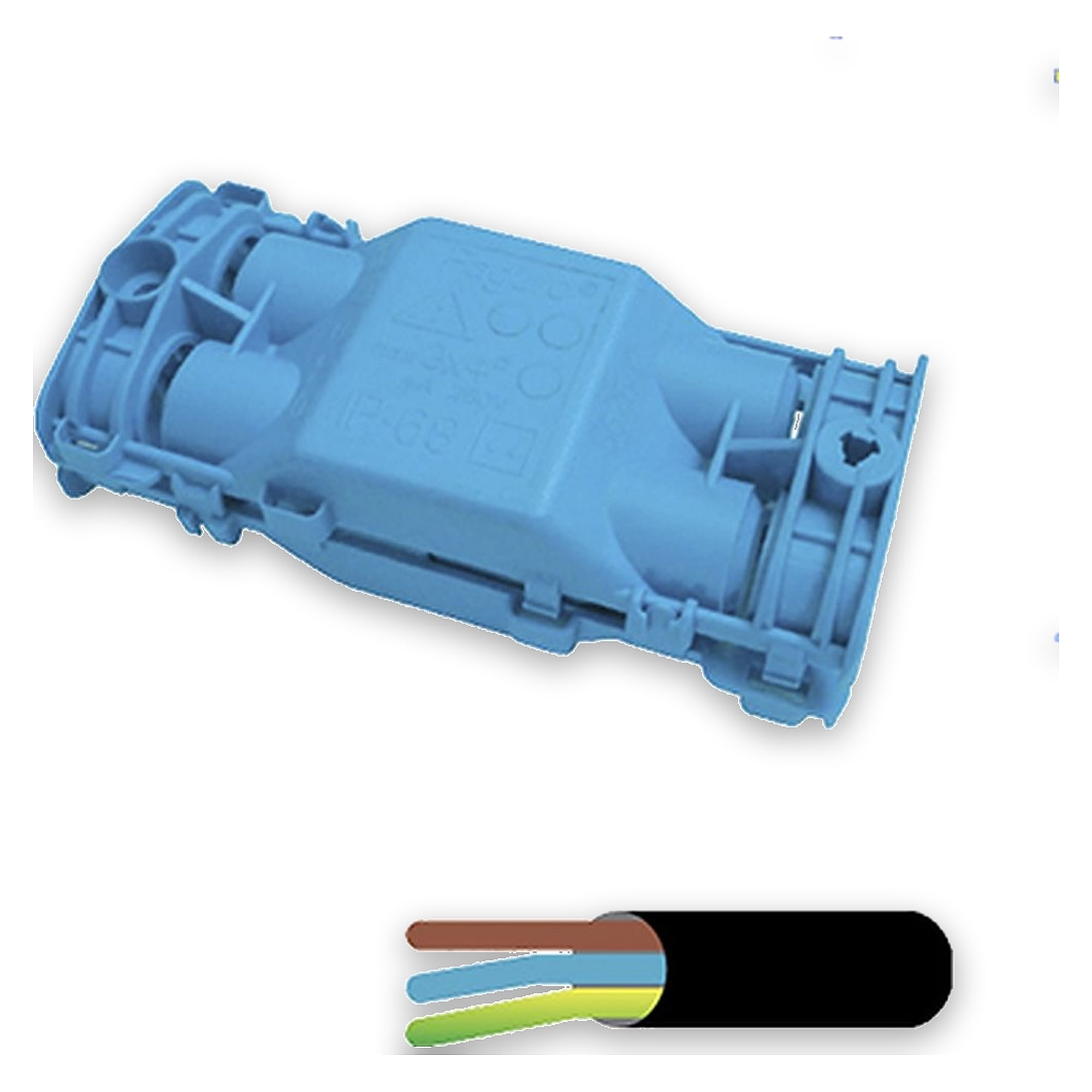 Glamox 4-WAY 2/3-POLE JUNCTION BOX IP68 (Ø6.5-12MM)
