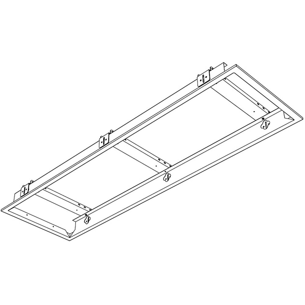 Glamox 815406501. Innenraumleuchten C65-S FR Solid Celing 350X645
