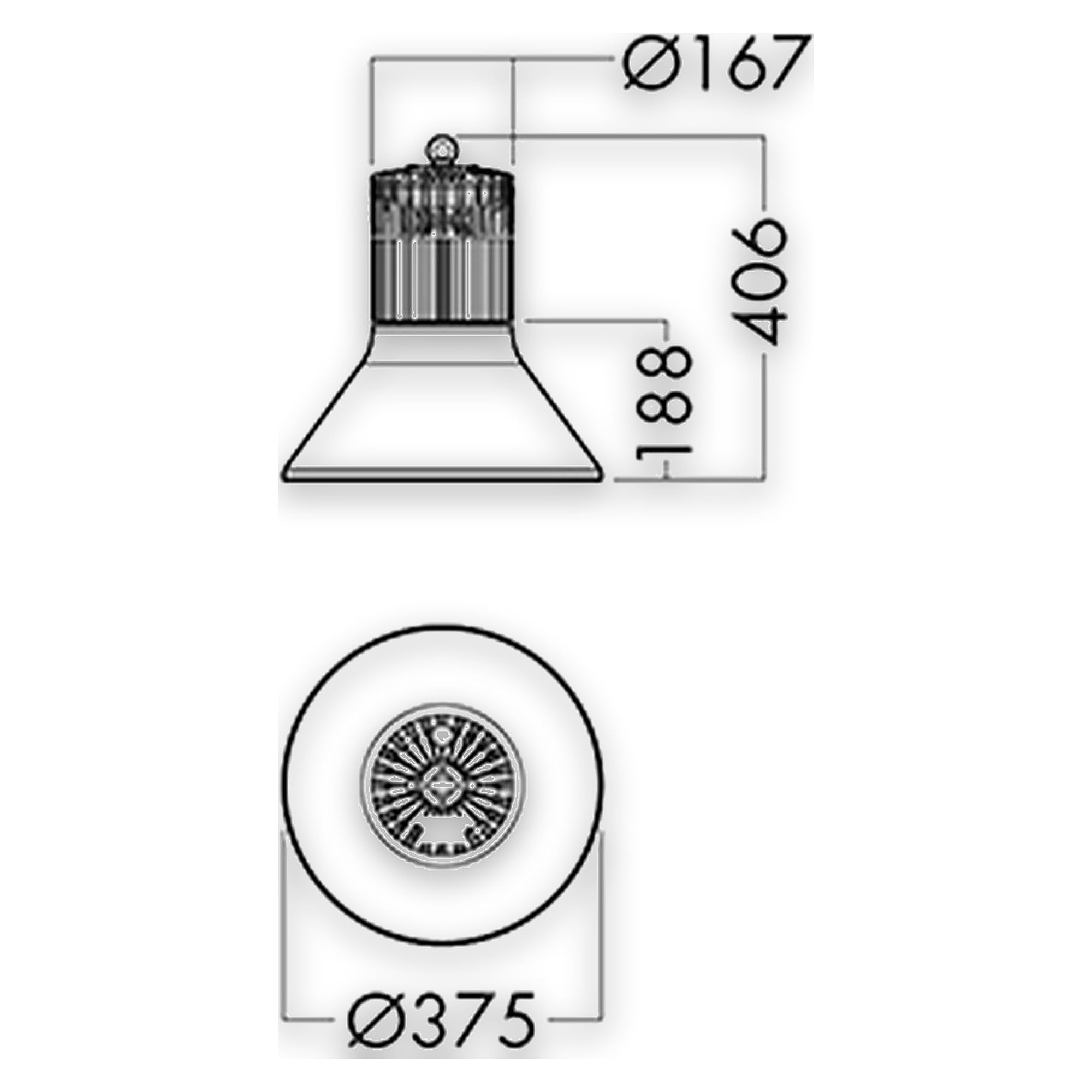 Glamox A90-P1 REFLECTOR AL MB