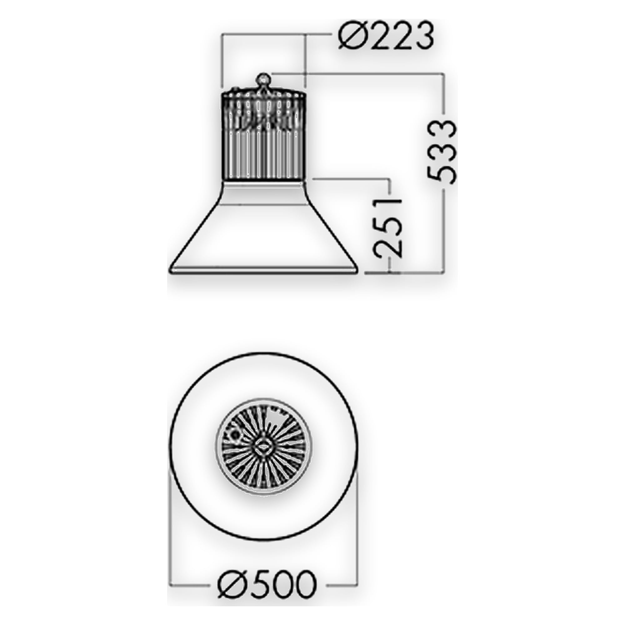 Glamox A90-P2 REFLECTOR AL MB