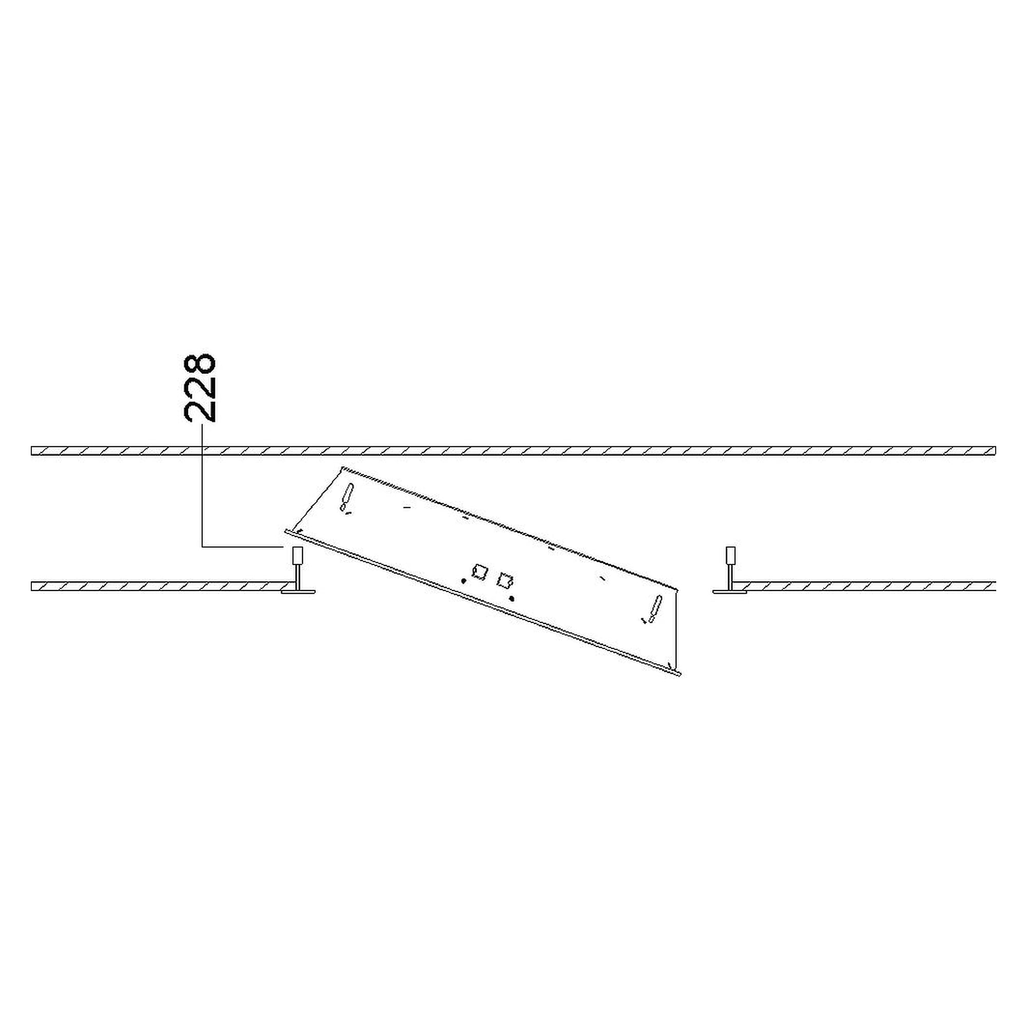 Glamox C30-RIT625 LED luminaire, 2786 lm, 4000 K