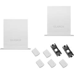 Glamox C80RCAP50. C80-R END CAP Set 2 PCS ANODIZED (<3 OPTICS)