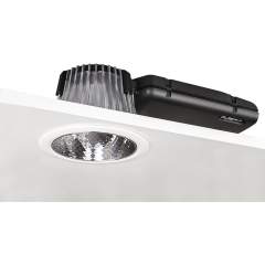 Glamox D70515328. Downlights Beleuchtung D70-R155 LED 1400 Dali 840 LI SF/WH