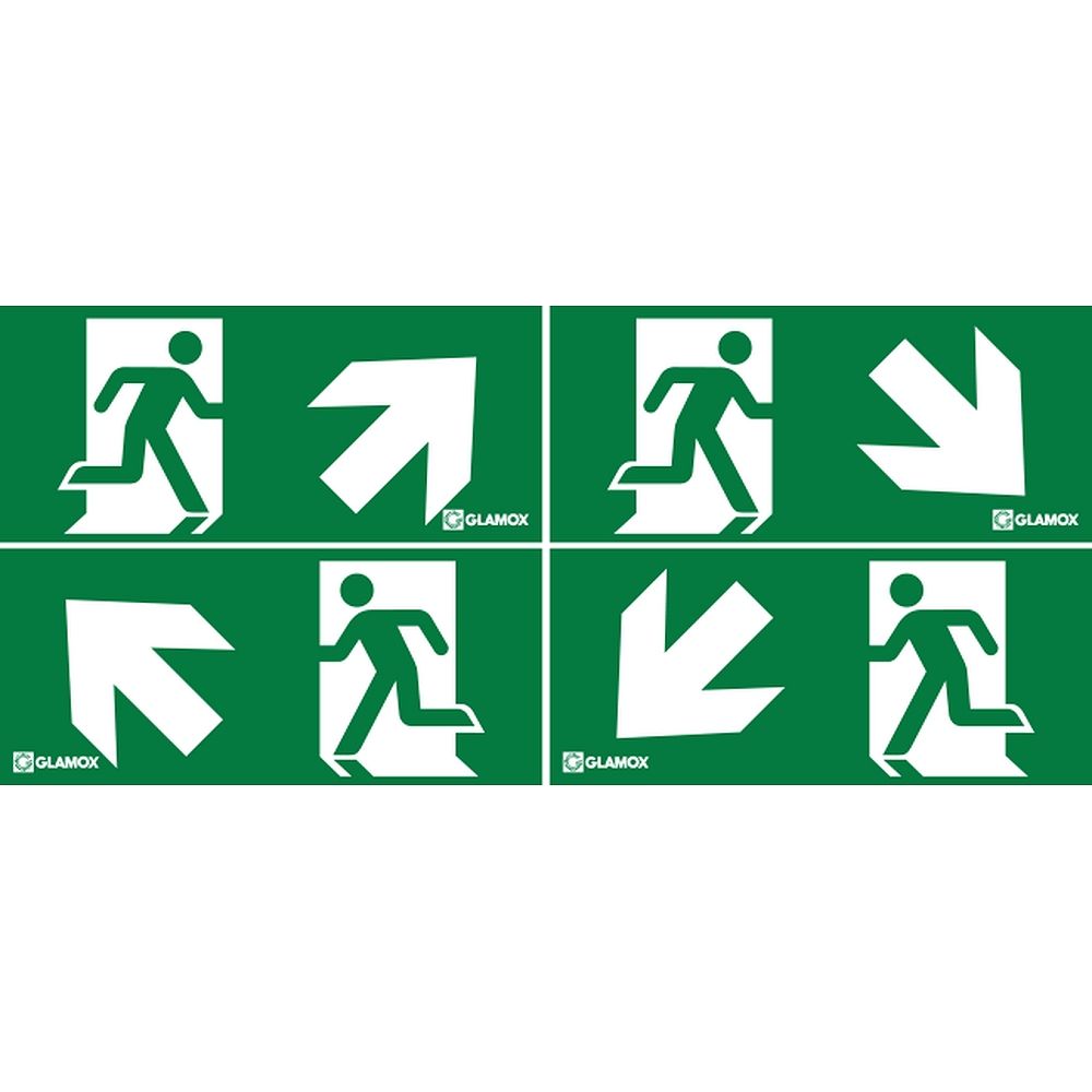 Glamox E2091350-5. Notlicht E20 G2 SIGN Kit DIAGONAL (U/D)