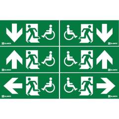 Glamox E2091350-6. Notlicht E20 G2 SIGN Kit WHEELCHAIR