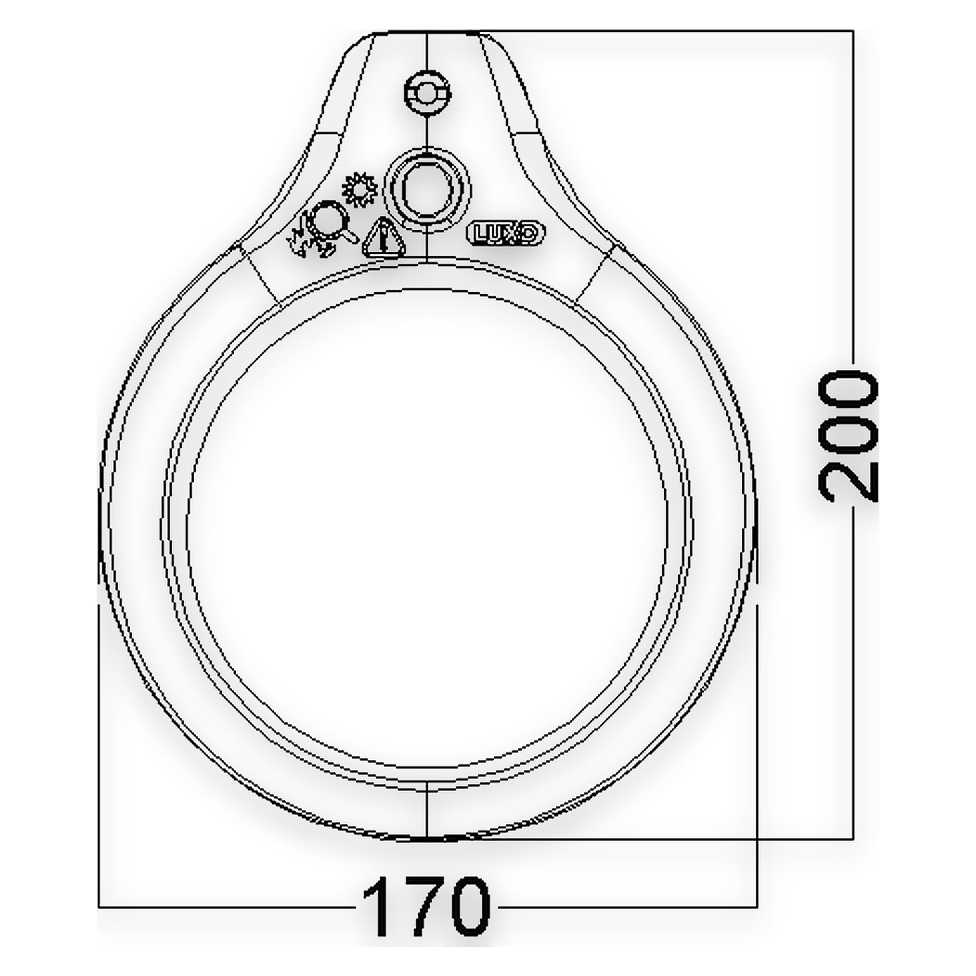 Glamox LFM LED luminaire, 686 lm, 4000 K