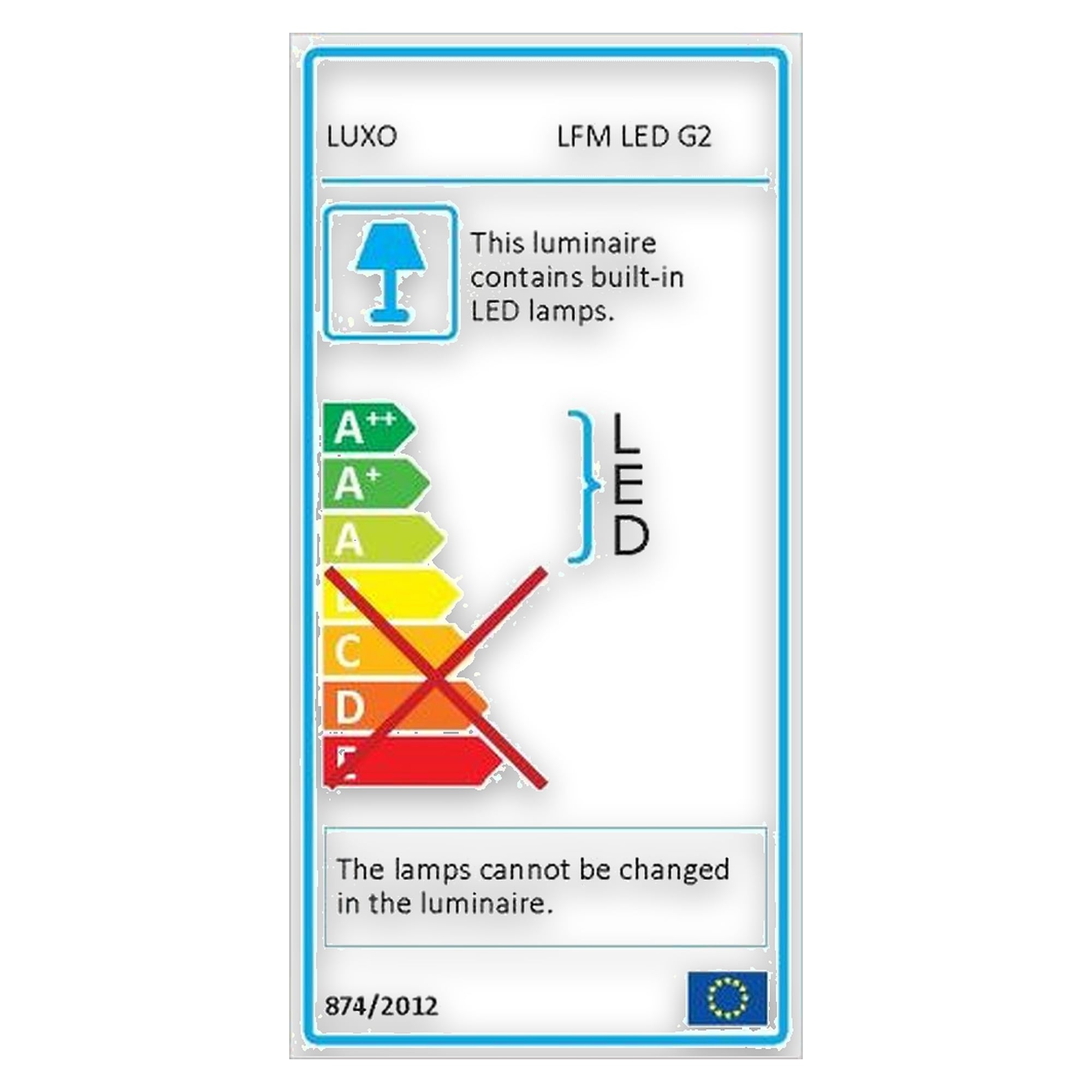 Glamox LFM LED luminaire, 686 lm, 4000 K