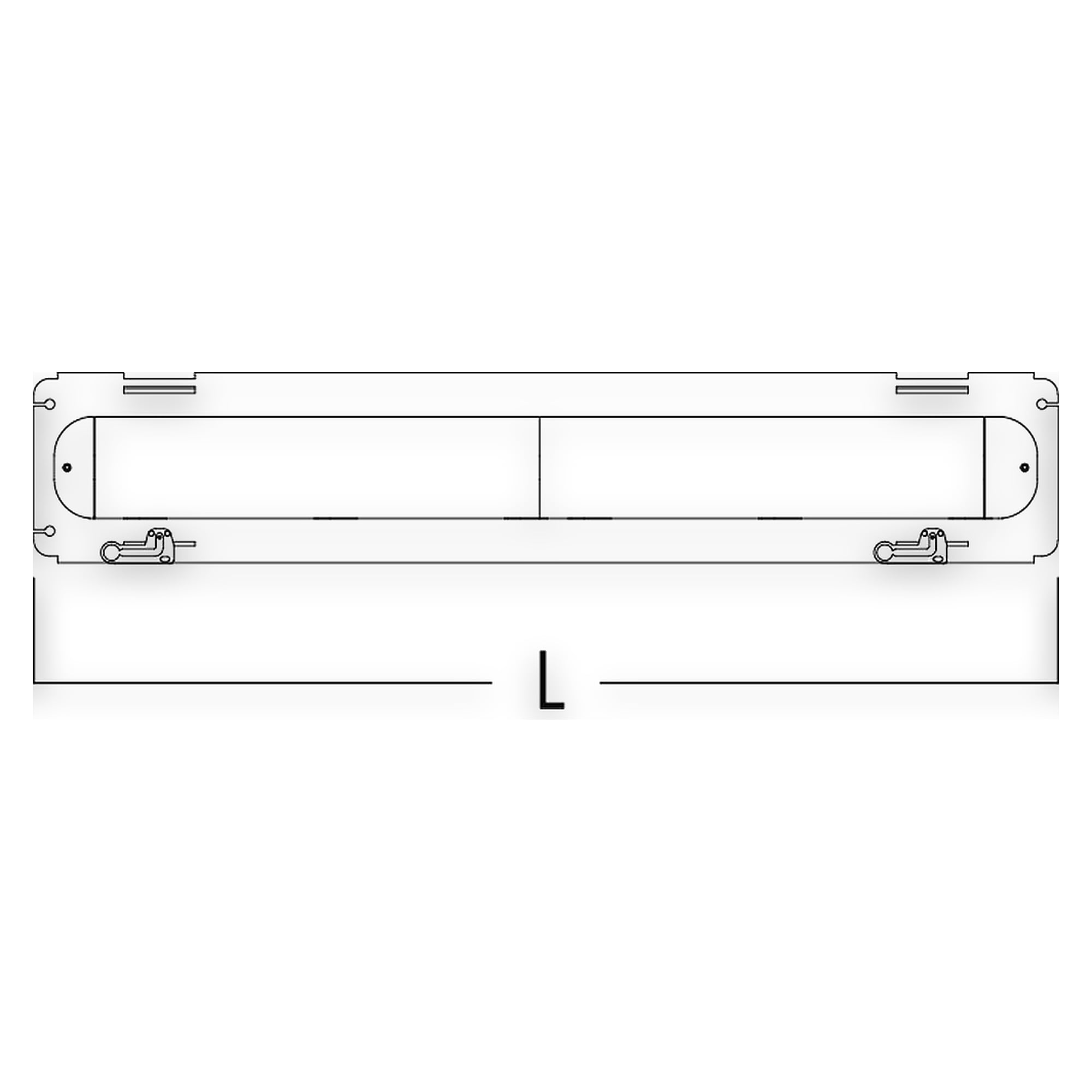 Glamox MIR Industrieleuchte, 2460 lm, 4000 K, schaltbar