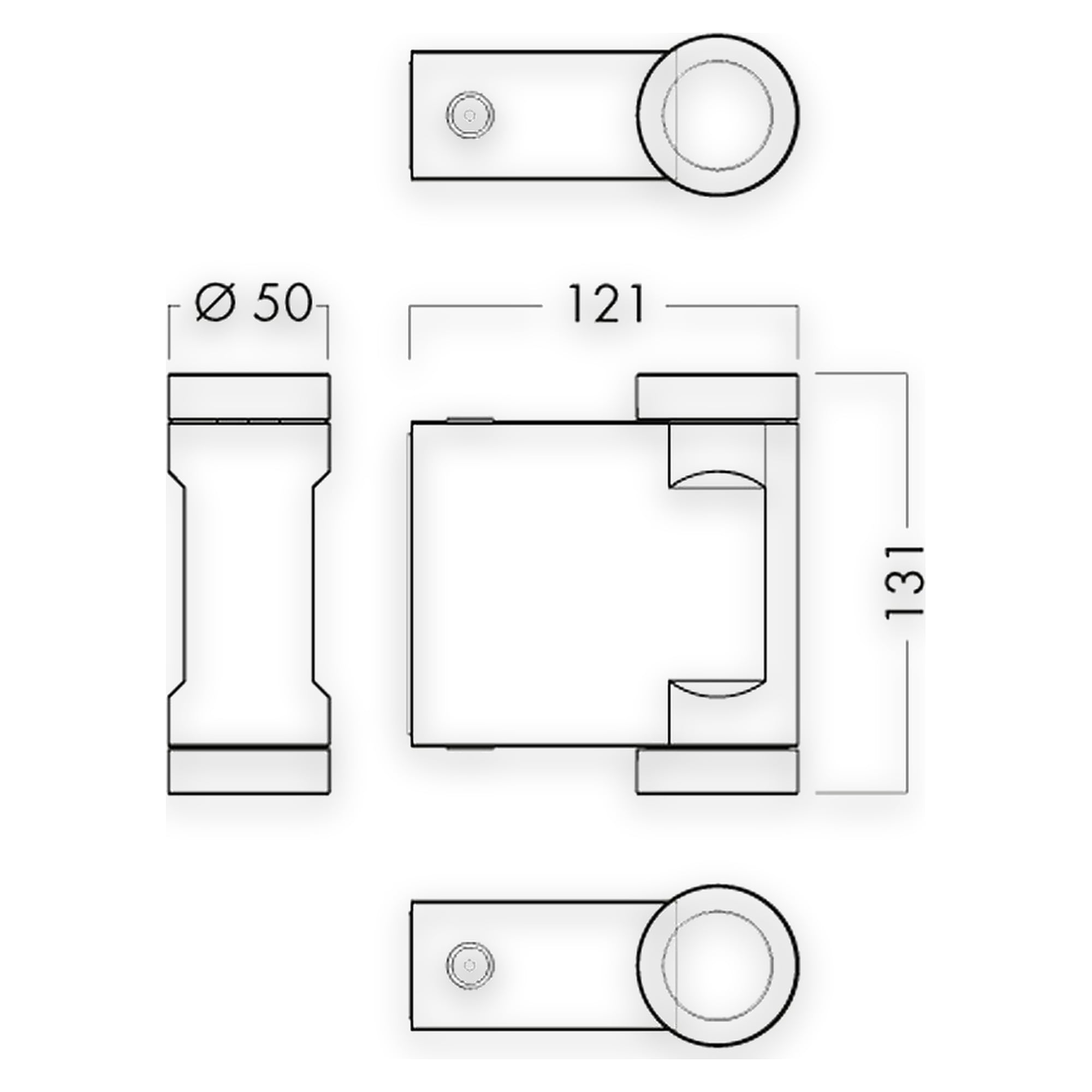 Glamox O25-W outdoor luminaire, 900 lm, 4000 K, switchable