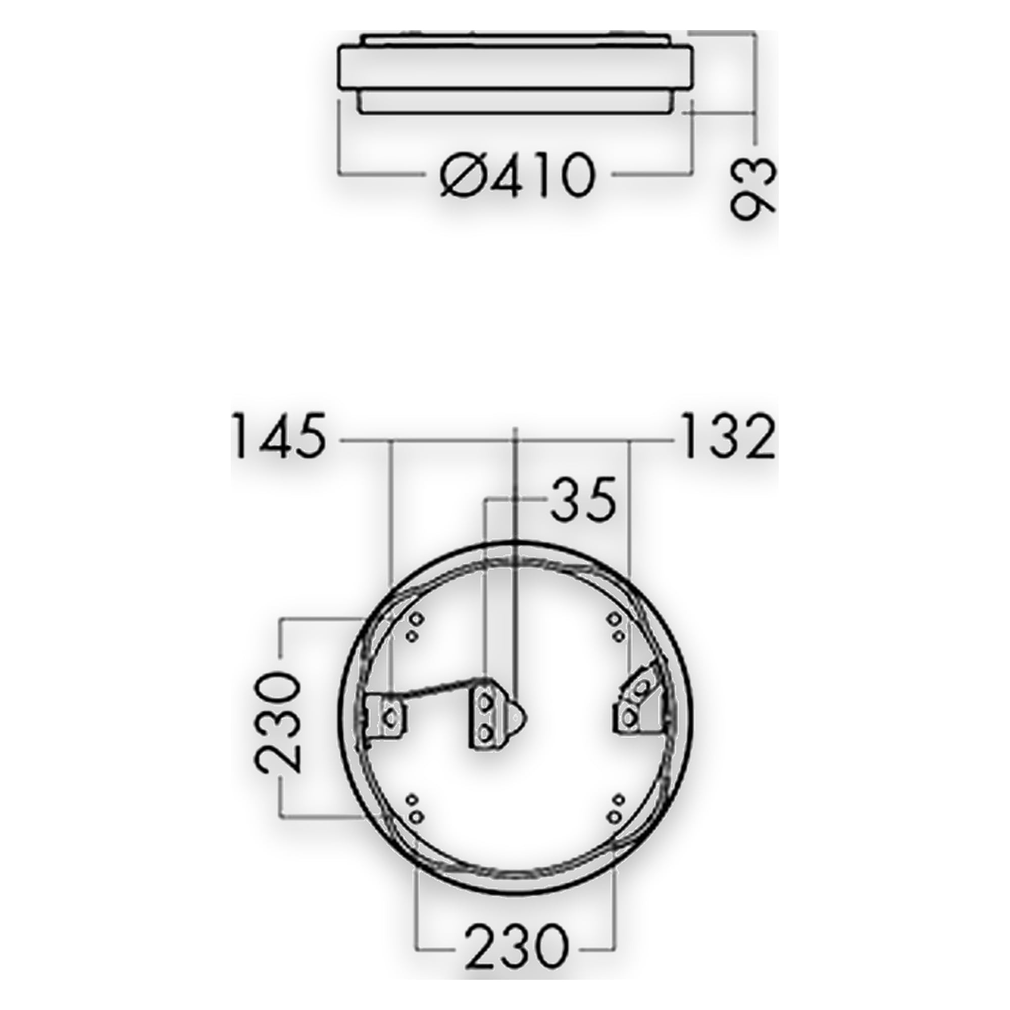 Glamox O70-S410 outdoor luminaire, 1835 lm, 4000 K