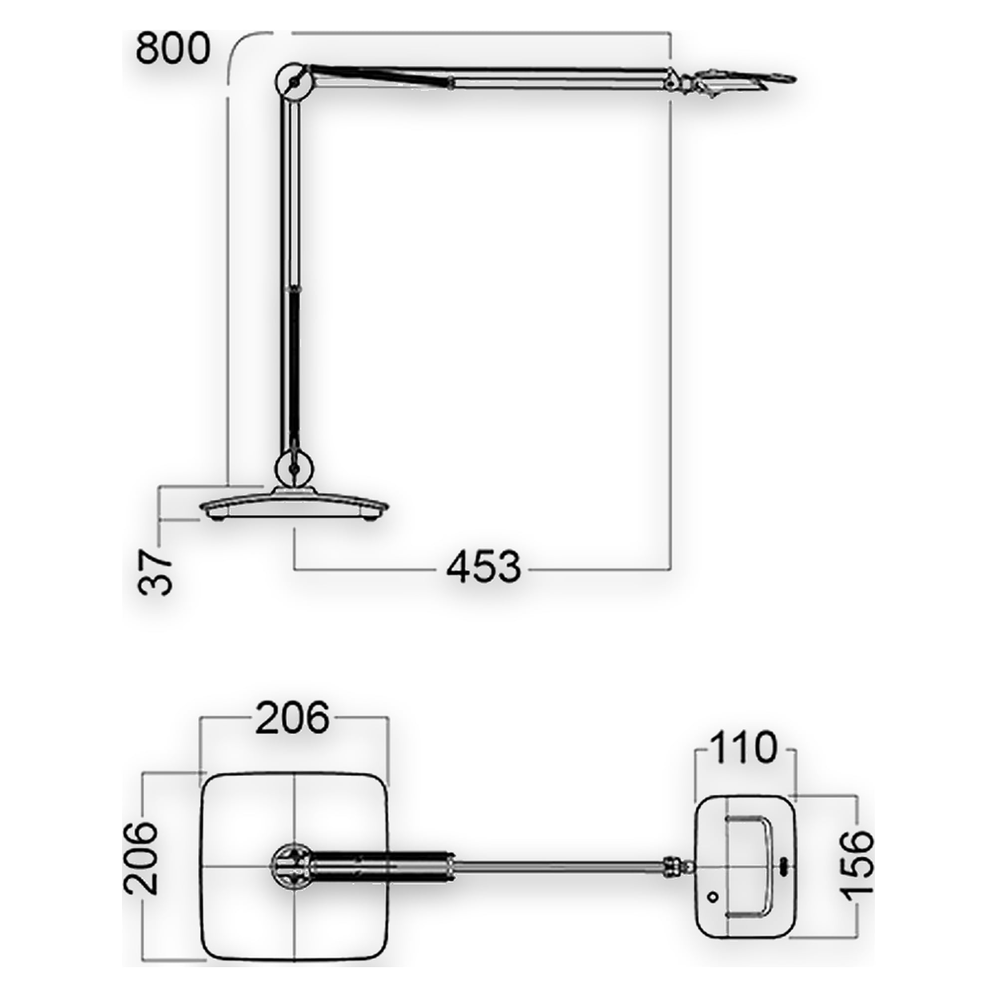 Glamox Split Arbeitsplatzleuchte, 660 lm, 3000 K (Ra 90)