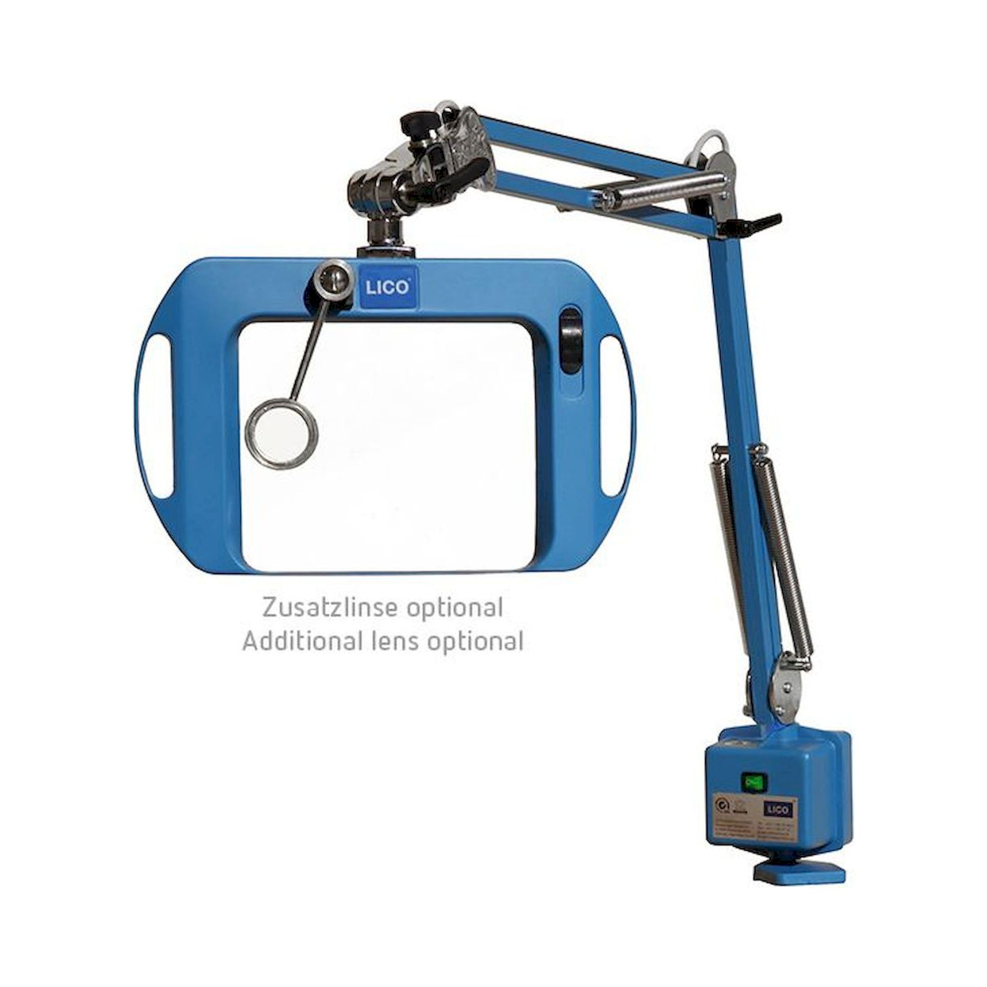 Lico 72400-3-EU-CE-LED-BLAU. Lupenleuchte, 3 dpt., blau