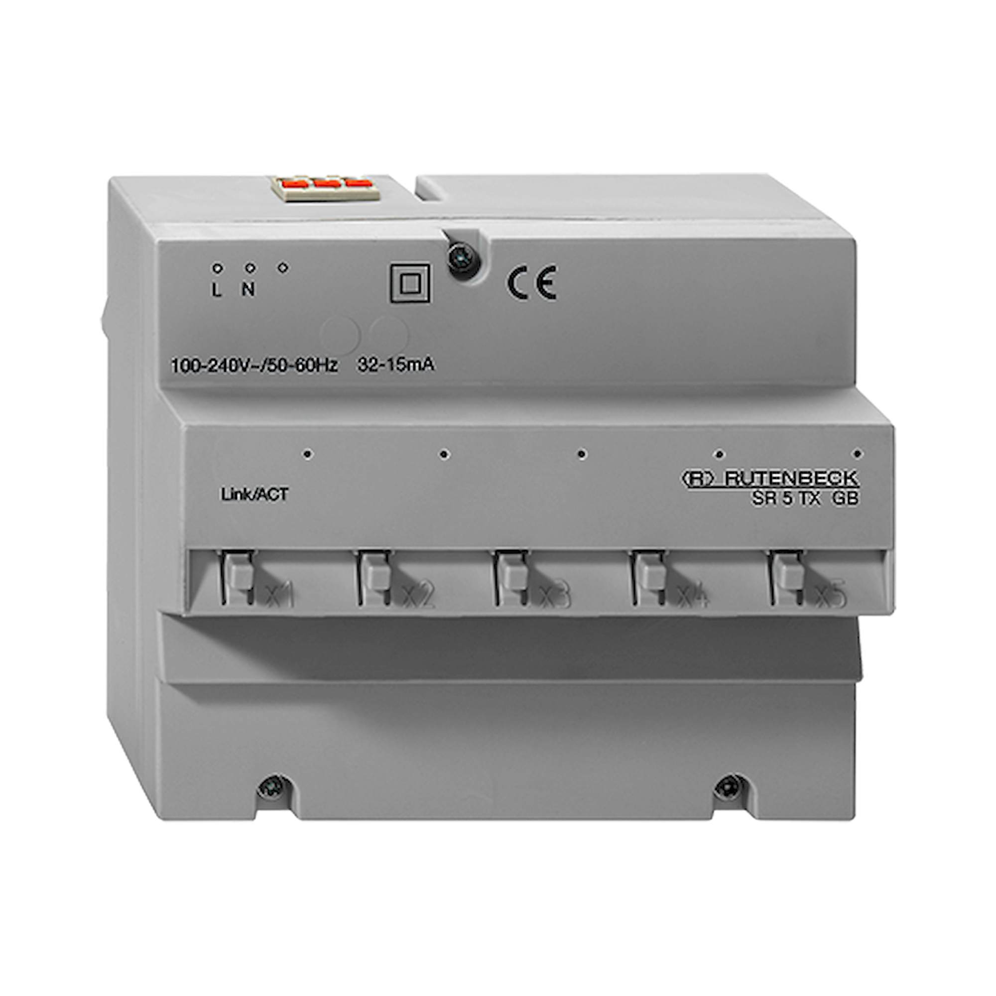 Glamox GGR00001. Ethernet2Dali LMS E2D SWITCH 5-PORT RAIL