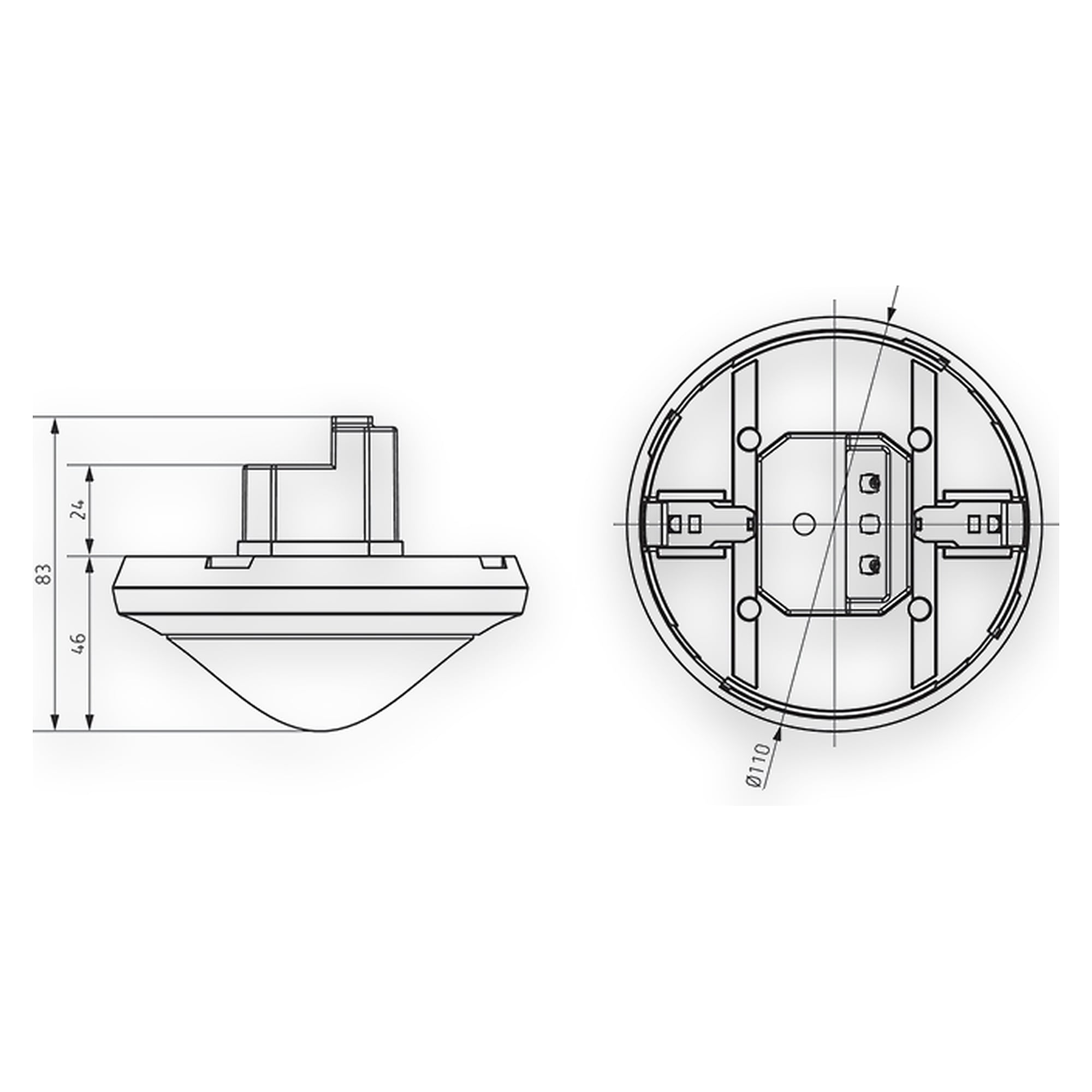 Glamox LMS DALI-2 PIR CLS SENSOR-R LONG