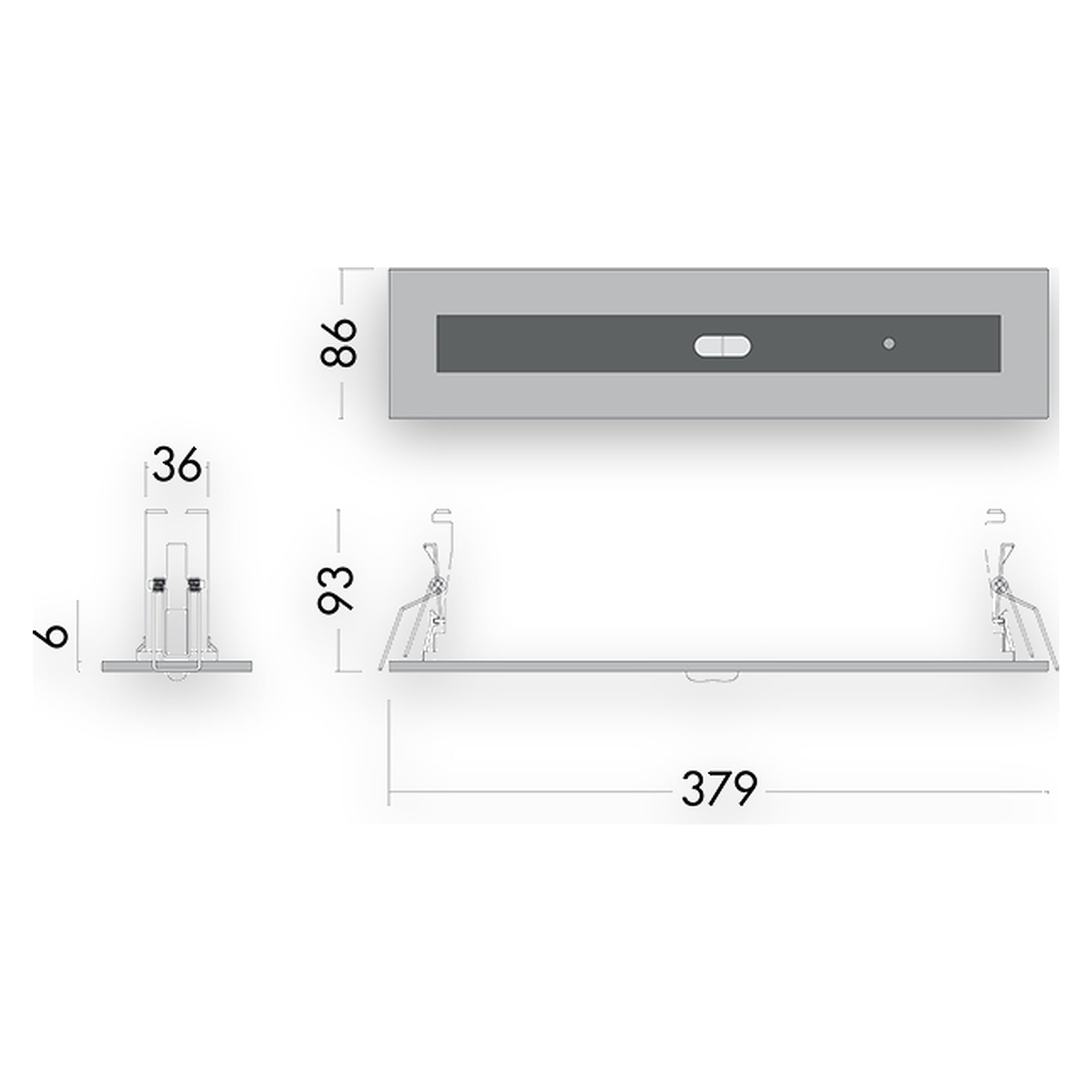 Glamox VERSO-R Notleuchte, 360 lm