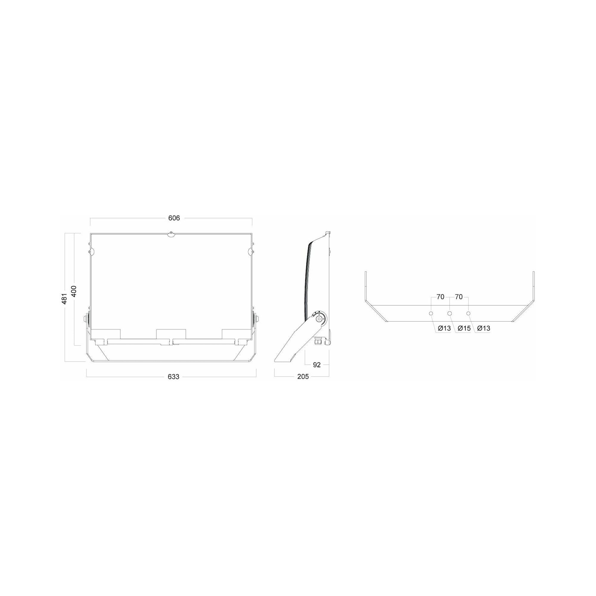 Glamox NEXT outdoor luminaire, 42700 lm, 3000 K, DALI dimmable