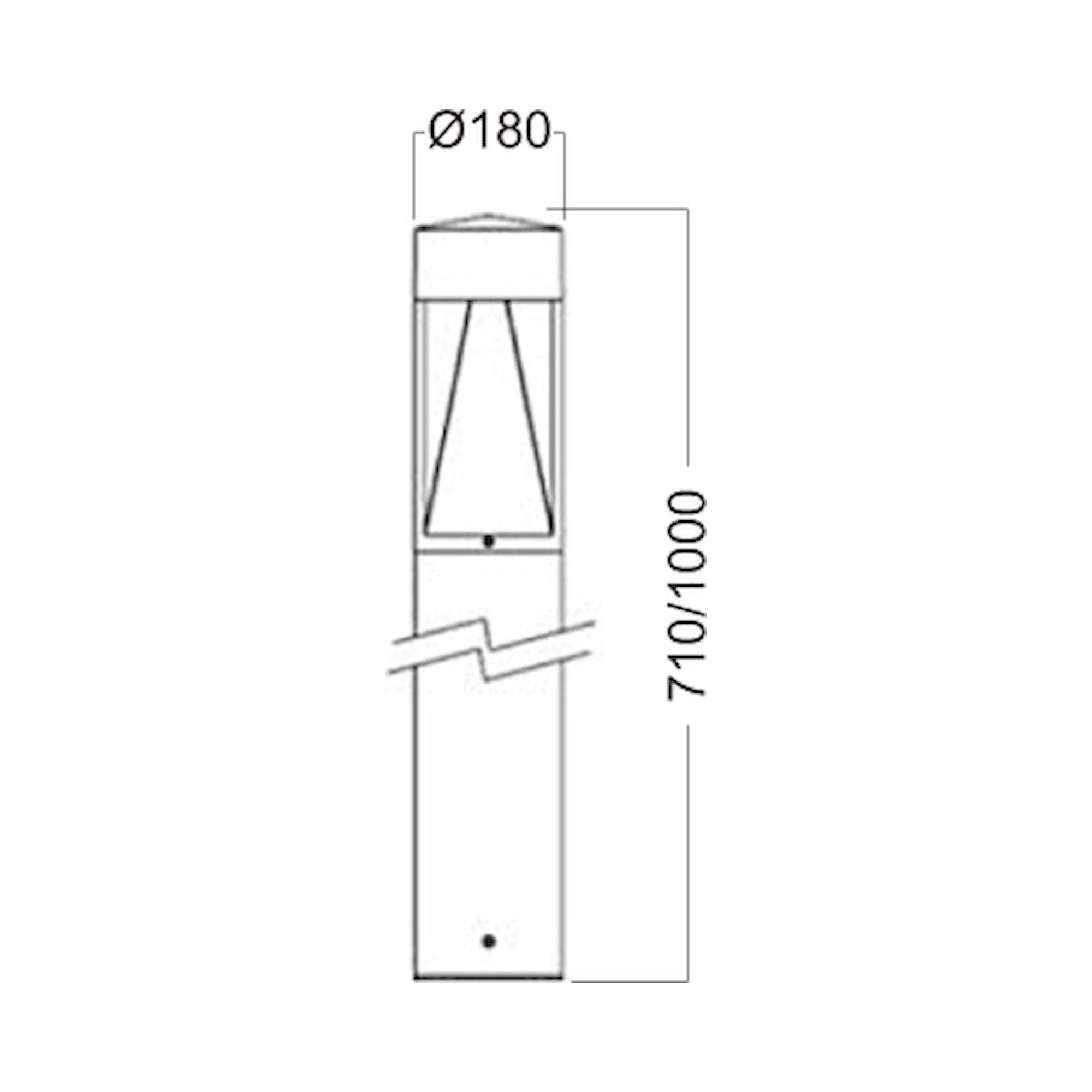Glamox O36 Außenleuchte, 1600 lm, 3000 K