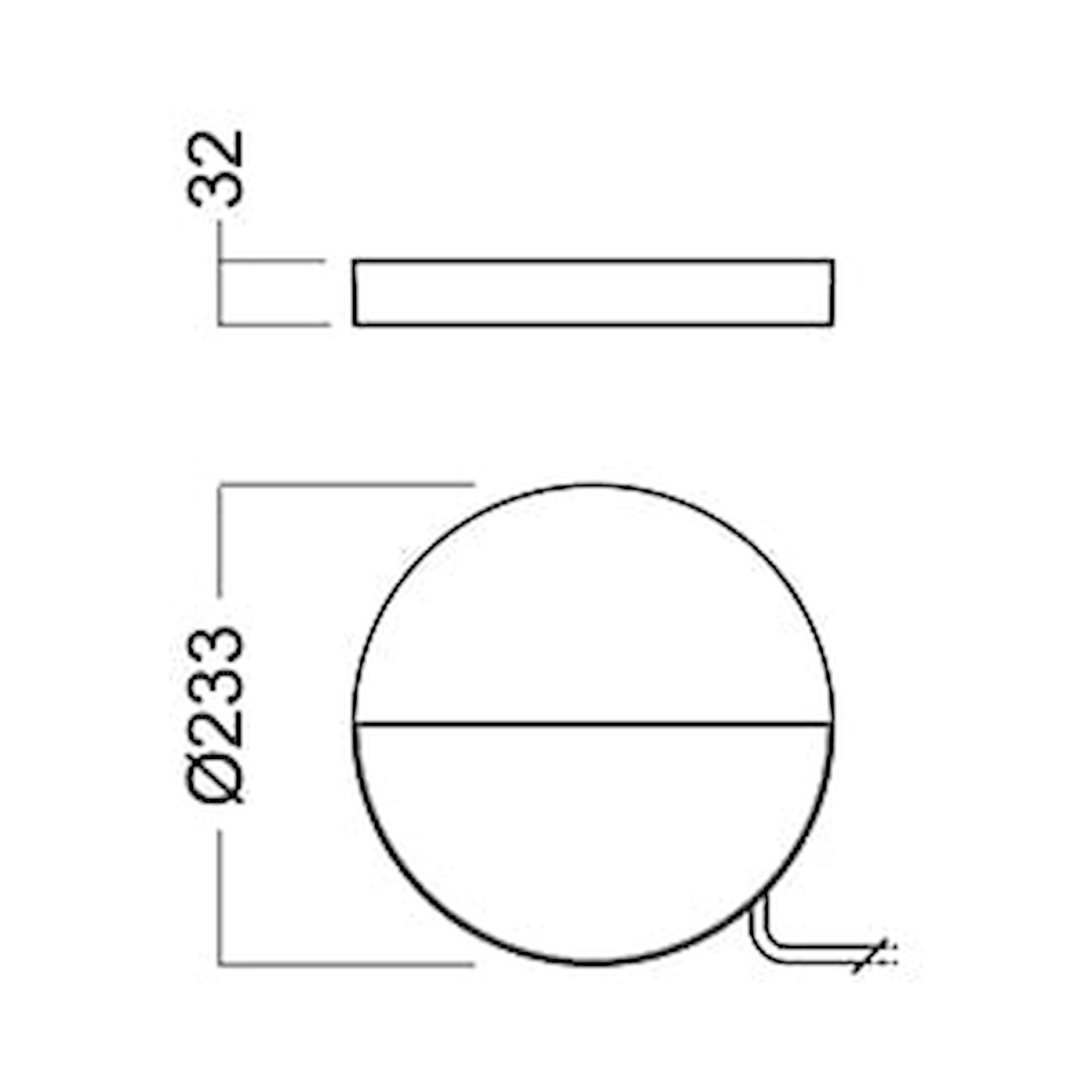 Glamox O62-W3 outdoor luminaire, 416 lm, 3000 K, switchable