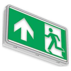Glamox ORTUS-W WH E1/ST LO SIGN