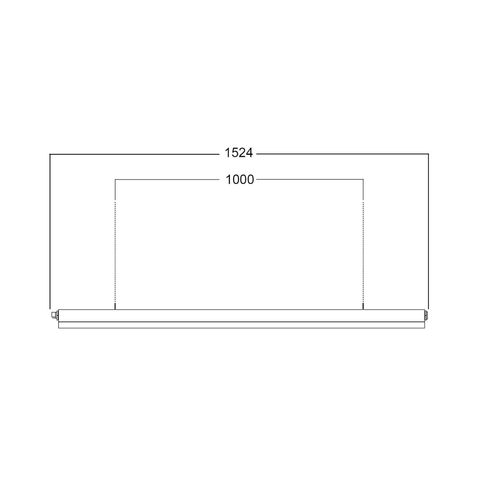Glamox REDOX-1524 Lineare Leuchte, 6250 lm, 4000 K, DALI-dimmbar