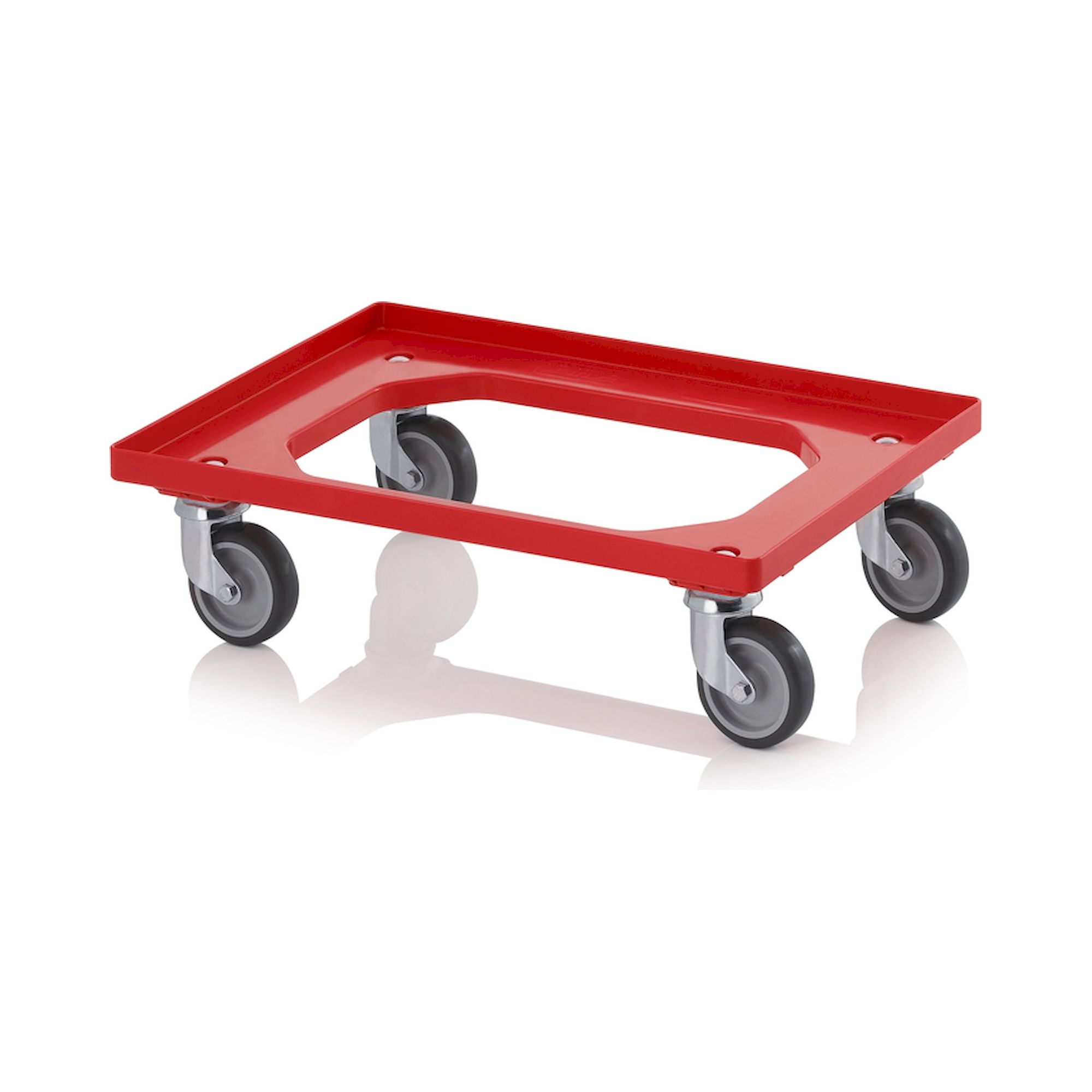 RO 64 GU-3020. Transportroller Kompakt mit Gummirädern, 61,6x41,6x17,2 cm
