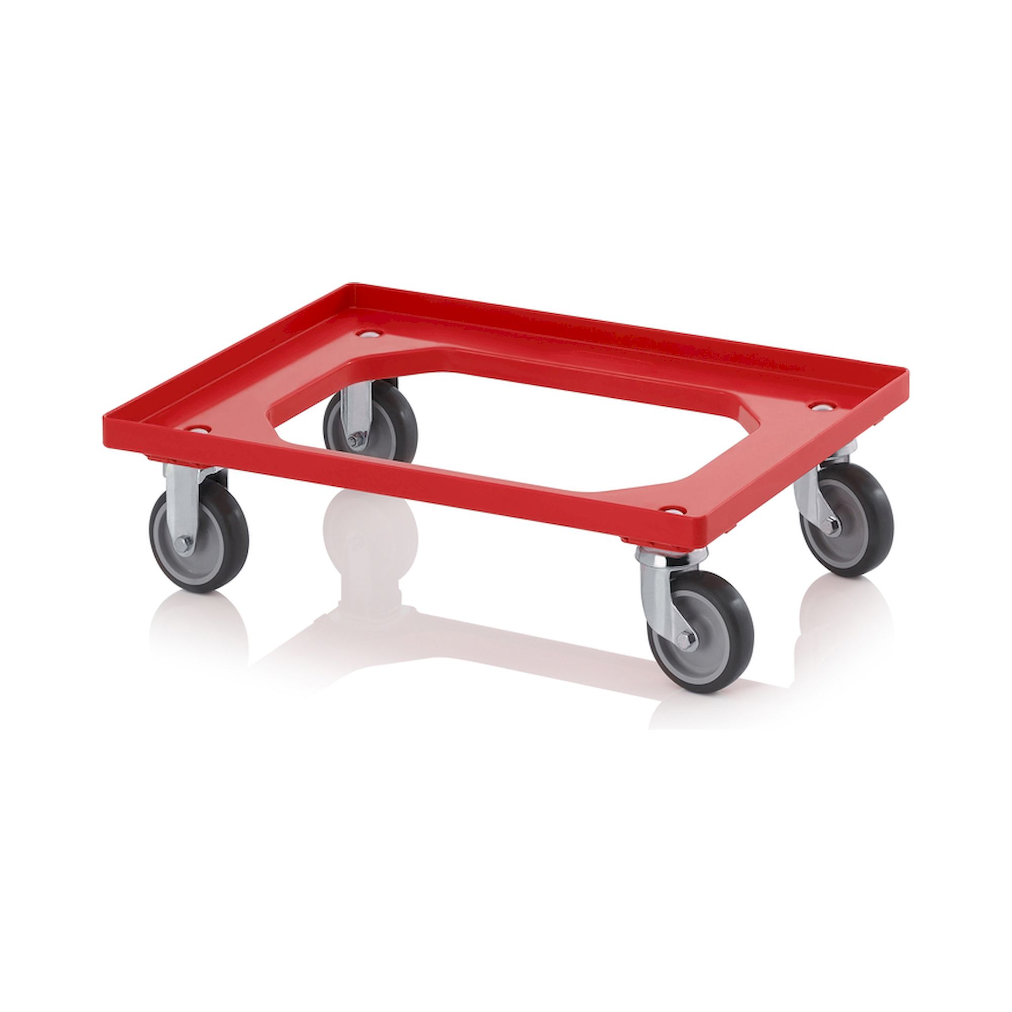 RO 64 GU BO-3020. Transportroller Kompakt mit Gummirädern, 61,6x41,6x17,2 cm