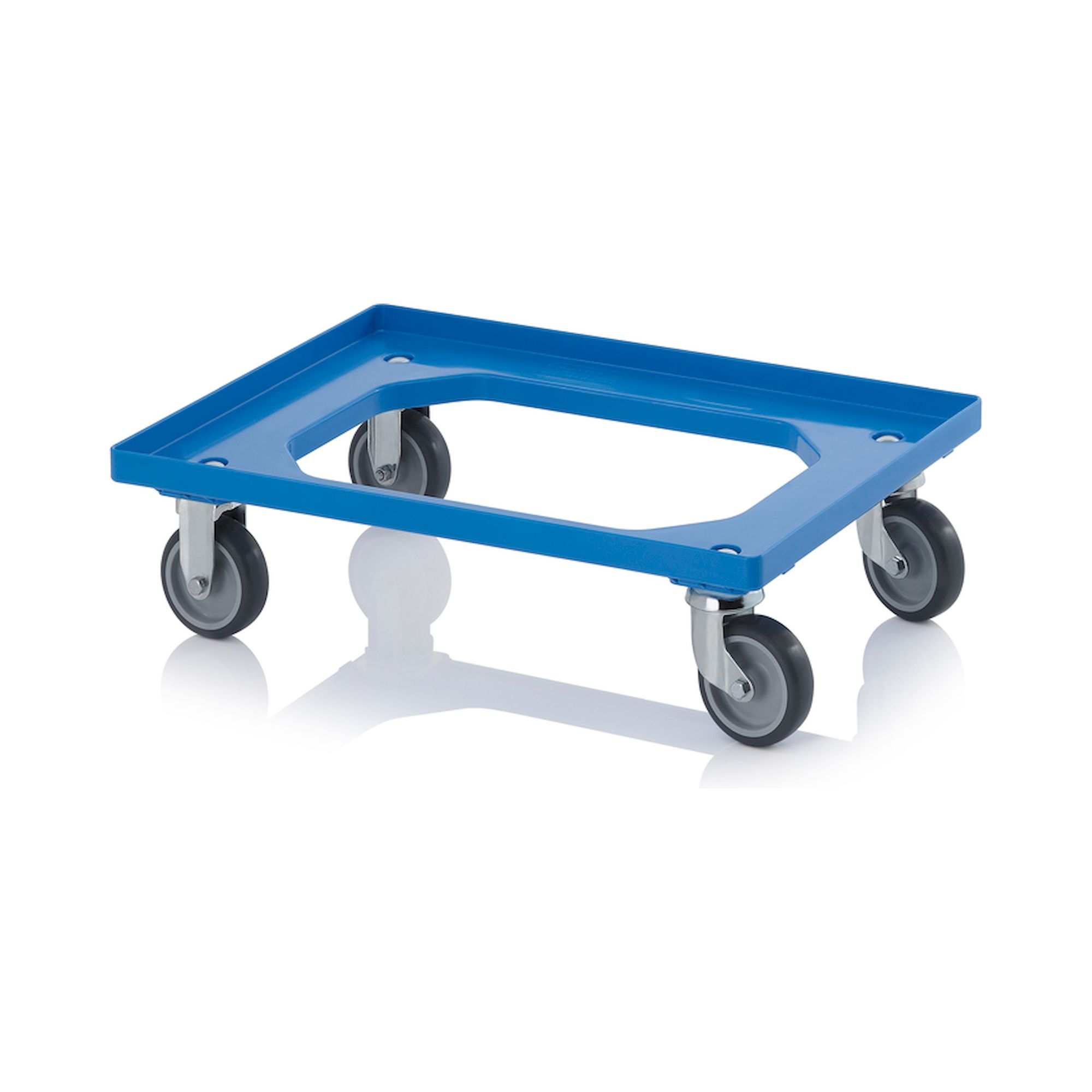 RO 64 GU BO-5015. Transportroller Kompakt mit Gummirädern, 61,6x41,6x17,2 cm