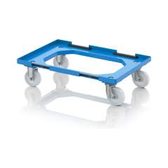 Auer RO V 64 PA BO.L-5015. Transportroller Kompakt mit Verknüpfungssystem und Polyamid-Rädern