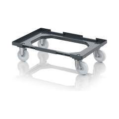 Auer RO V 64 PA BO.L-7016. Transportroller Kompakt mit Verknüpfungssystem und Polyamid-Rädern