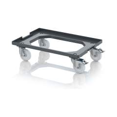 Auer RO V 64 PA FE-7016. Transportroller Kompakt mit Verknüpfungssystem und Polyamid-Rädern