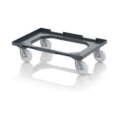 Auer RO V 64 PA.L-7016. Transportroller Kompakt mit Verknüpfungssystem und Polyamid-Rädern