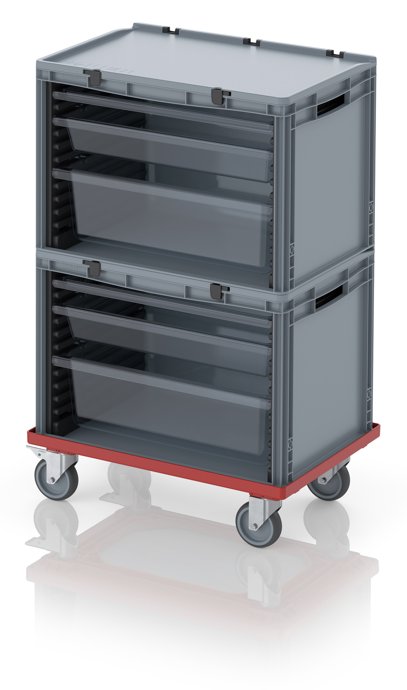 SB-S2+.2. Schubladenbehälter Komplettsystem, 2xSB.42.2, 2xW172-t, 2xW84-t, 2xW24-t, 1xRO GU FE, 2xSB.H