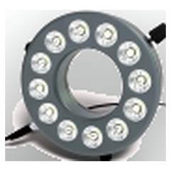 Starlight 100-008071. LED-Ringlicht RL12-10s NW, natur-weiß 4.000 K, AA 150-500 mm, Spann-Ø 66 mm