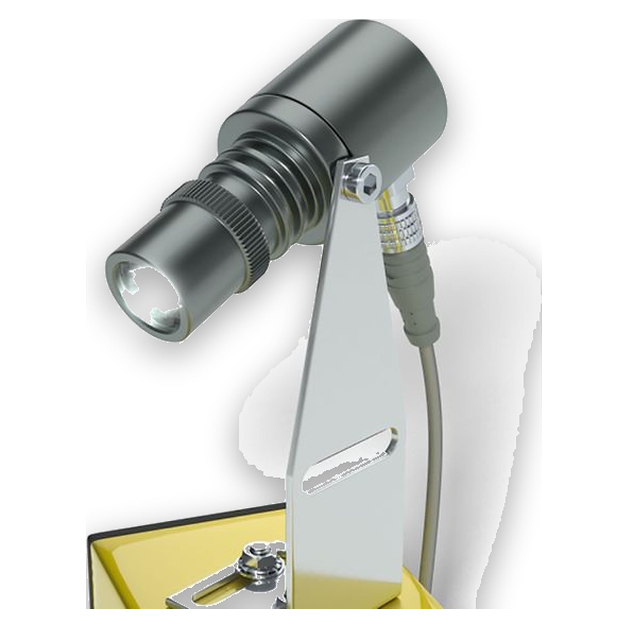 Starlight 100-009861. LED machine light, with M12 plug (4-pin), 90° connection