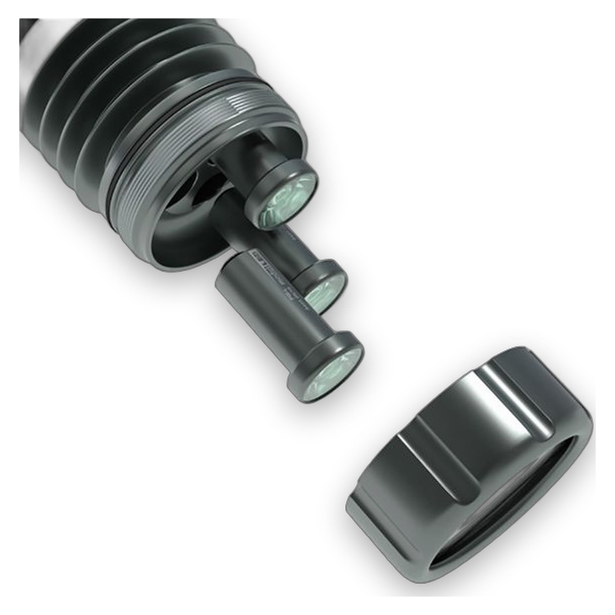 Starlight 100-010768. LED incident light, with protective Glasss, 2-arm, arm length 450 mm
