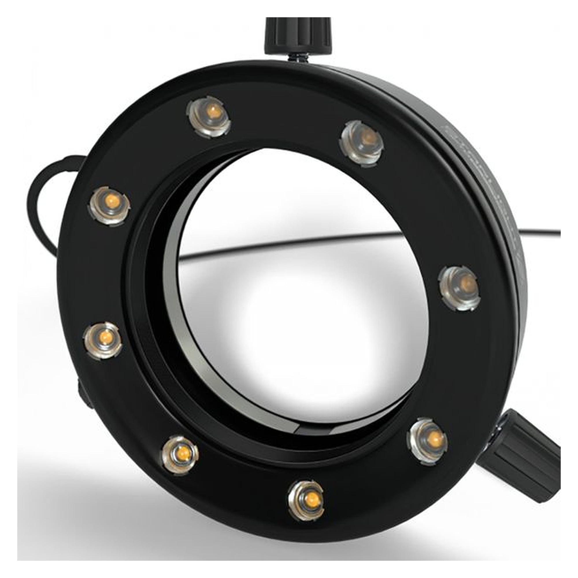 Starlight 100-012236. LED segment ring light, natural white (4,000 K), working  Distance 80 mm, clamping diameter max. 66 mm