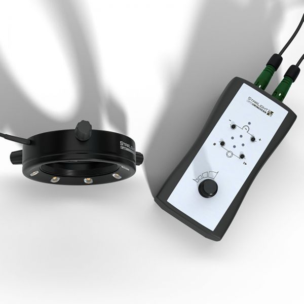 Starlight 100-012236. LED segment ring light, natural white (4,000 K), working  Distance 80 mm, clamping diameter max. 66 mm