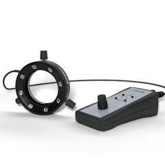 Starlight 100-012236. LED-Segment-Ringlicht, natur-weiß 4000K, Arbeitsabstand 80 mm, Spanndurchmesser max. 66 mm