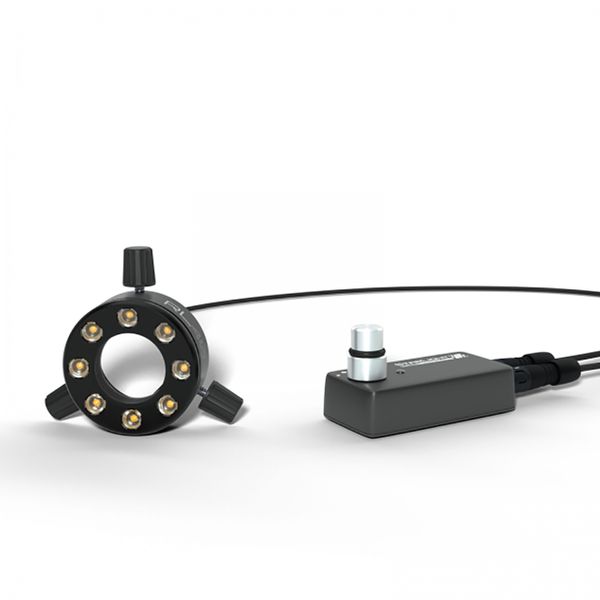 Starlight 100-012293. LED-Ringlicht UV und IR, UV 385 nm, Arbeitsabstand 120 mm, Spanndurchmesser max. 40 mm