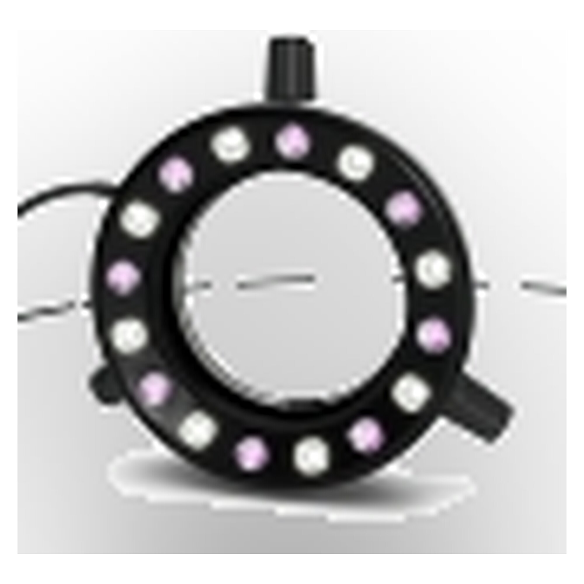 Starlight 100-014090. LED-Ringlicht RL66M-80 PW-UV385, umschaltbar pur-weiß 5.600 K / UV 385 nm, Spann-Ø 66 mm
