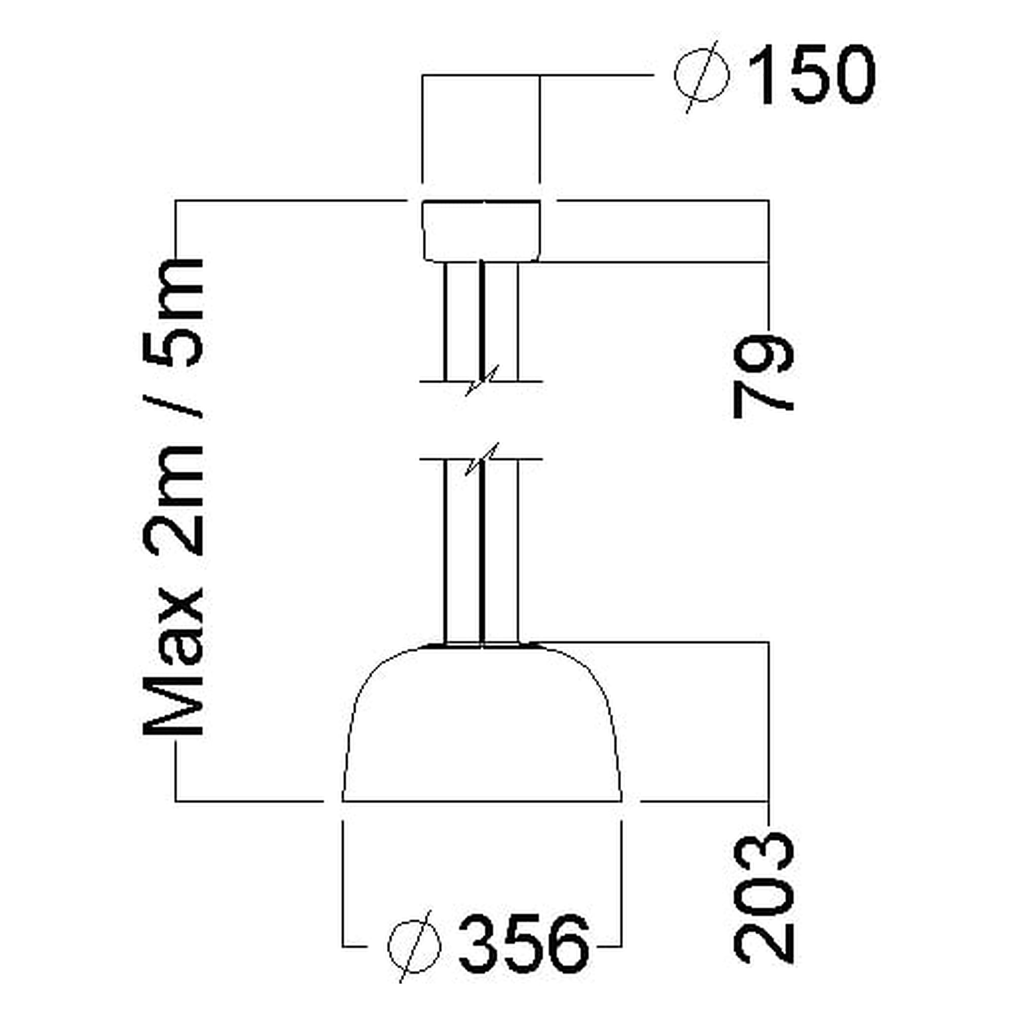 Glamox SVA-P350 Dekorationsleuchte, 1378 lm, 3000 K, DALI-dimmbar