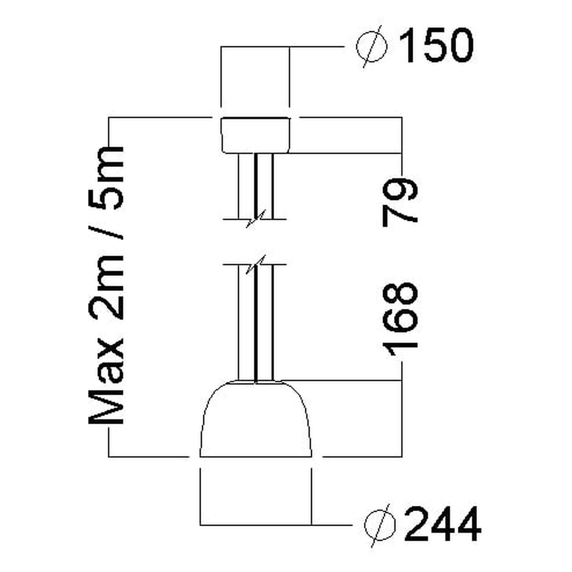 Glamox SVA-P250 Dekorationsleuchte, 965 lm, 3000 K, DALI-dimmbar