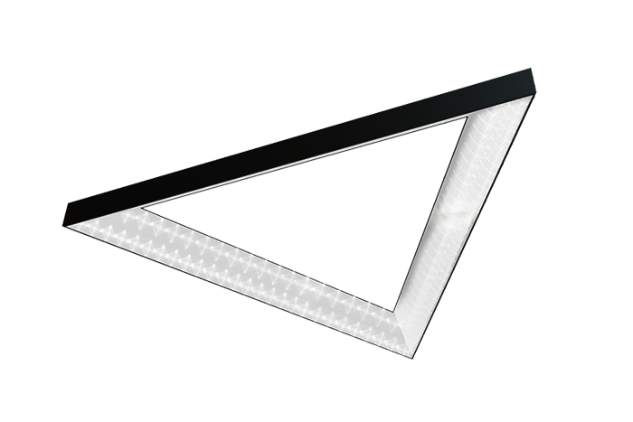 Glamox TGL563085. Dekorative Leuchten TRIANGLE-P1300 BL 7600 HF 840 PRE C1.5 MP