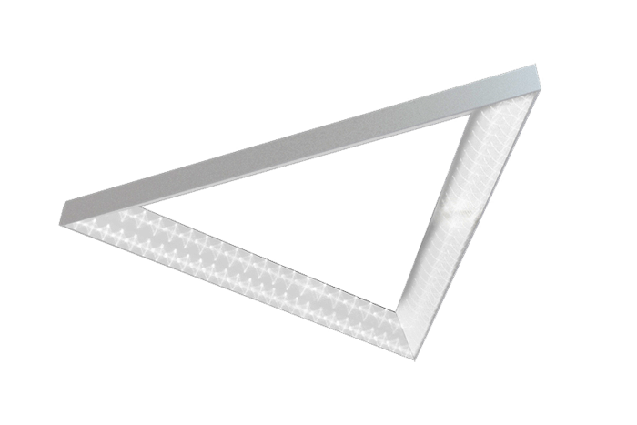 Glamox TGL556256. Dekorative Leuchten TRIANGLE-P1300 WH 7600 DALI 840 PRE C1.5 MP