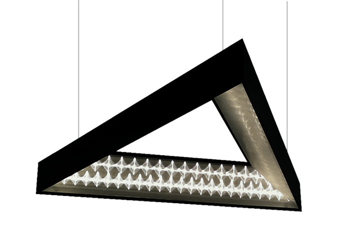 Glamox TGL572460. Dekorative Leuchten TRIANGLE-P650 BL 3800 HF 830 PRE C1.5 MP